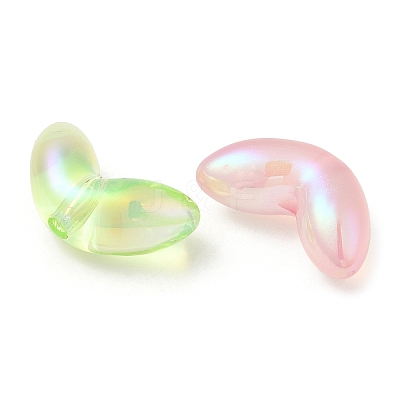 UV Plating Transparent Acrylic Beads SACR-L005-09-1