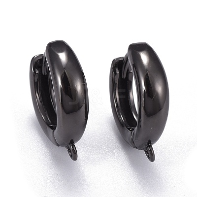 Brass Hoop Earrings EJEW-K083-33B-1