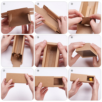 Kraft Paper Drawer Box CON-YW0001-02B-A-1