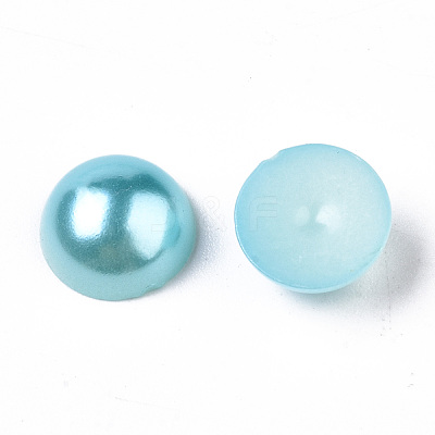 ABS Plastic Imitation Pearl Cabochons SACR-S738-10mm-Z19-1