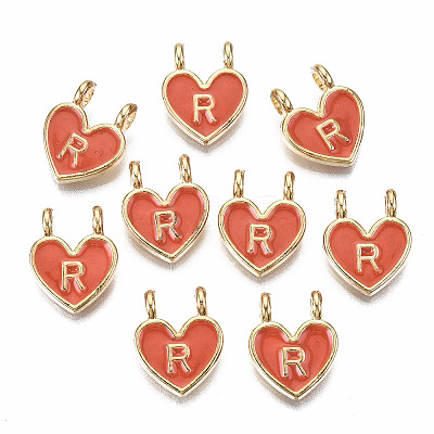 Alloy Enamel Charms ENAM-T012-02R-RS-1