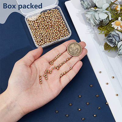 600Pcs 304 Stainless Steel Beads STAS-BC0004-20-1
