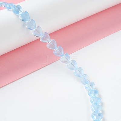 Transparent Glass Beads Strand GLAA-F112-01F-1