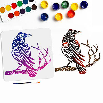 1 Pc PET Hollow Out Drawing Painting Stencils DIY-MA0002-21D-1