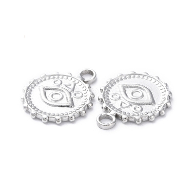 Tarnish Resistant 304 Stainless Steel Pendant Cabochon Settings STAS-P324-36P-1