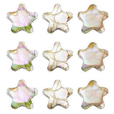 20Pcs Drawbench Style Natural Freshwater Shell Beads BSHE-CJ0001-08-1
