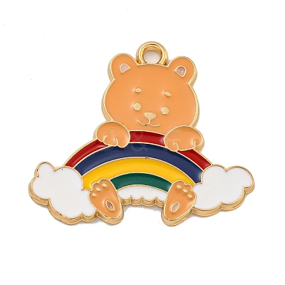 Alloy Enamel Pendants ENAM-H045-02B-G01-1