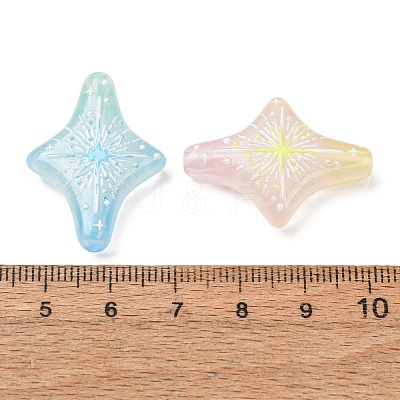 Printed Transparent Acrylic Beads AC-CBAC4EE-05-1