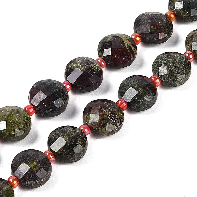 Natural Dragon Blood Beads Strands G-B094-A21-01-1