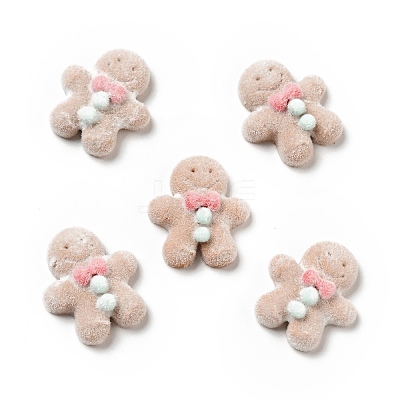 Christmas Opaque Resin Cabochons LS-RESI-G042-A01-1