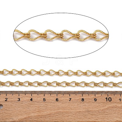 304 Stainless Steel Teardrop Link Chains CHS-B006-10G-1