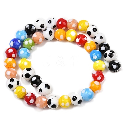 Handmade Lampwork Beads LAMP-D002-10mm-01C-1