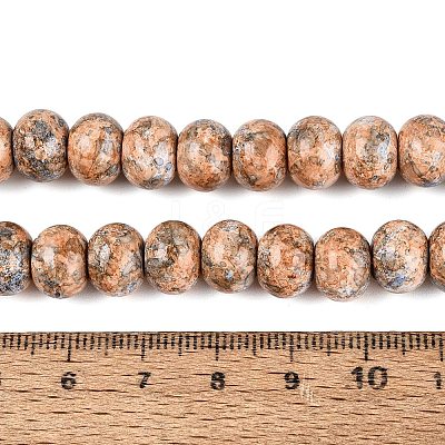 Opaque Baking Paint Glass Beads Strands GLAA-Q110-03A-04-1