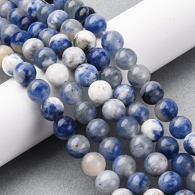 Natural Sodalite Beads Strand GSR8mmC013-1