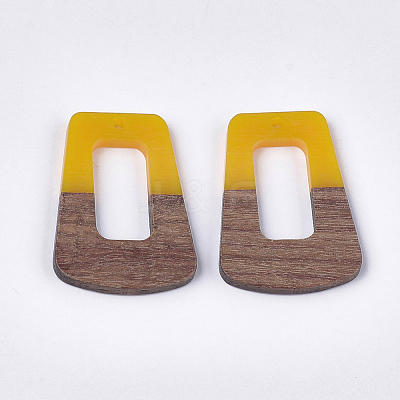 Resin & Walnut Wood Pendants RESI-S358-84-1