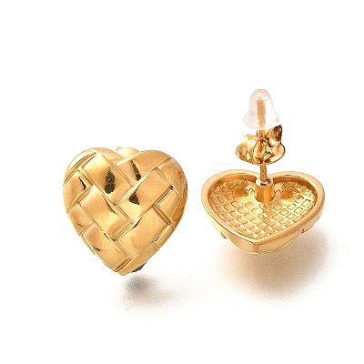 304 Stainless Steel Stud Earrings EJEW-R012-06G-1