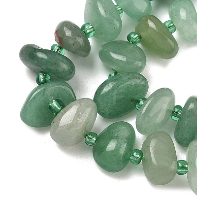 Natural Pink Aventurine Beads Strands G-RM250109-A11-1