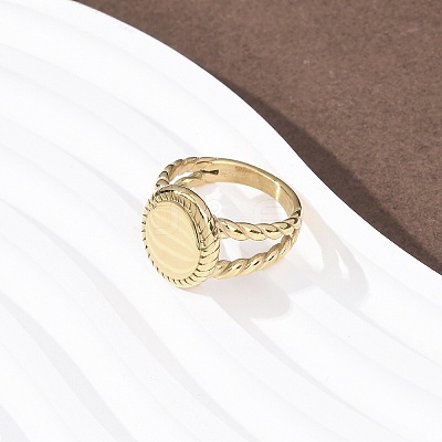 304 Stainless Steel Cuff Rings RJEW-P177-01D-G-1