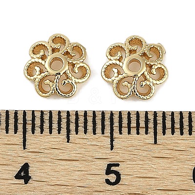 Brass Bead Caps KK-I719-08G-1