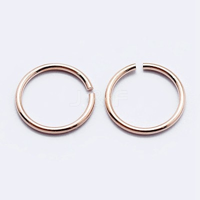 925 Sterling Silver Open Jump Rings STER-F036-02RG-0.9x4mm-1
