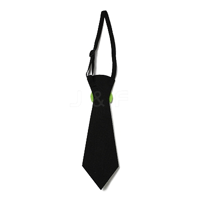 Easter Theme Rabbit Egg Glitter Felt Necktie AJEW-C030-01E-1