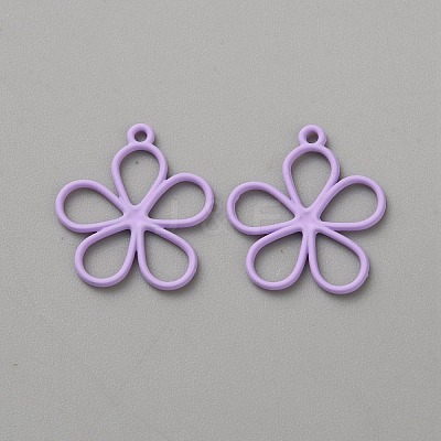 Hollow Out Spray Painted Alloy Pendants FIND-WH20008-19B-1
