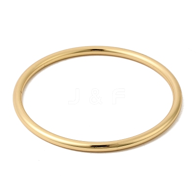 304 Stainless Steel Plain Bangles for Women BJEW-D408-05G-1