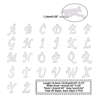 304 Stainless Steel Pendants STAS-UN0012-75P-1