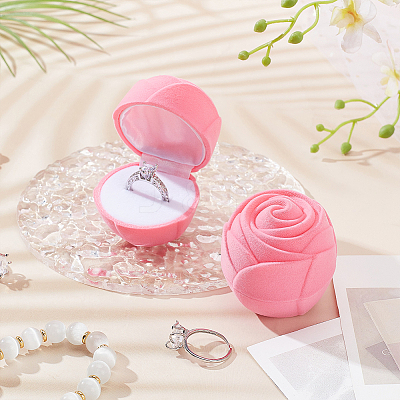 Rose Velvet Jewelry Boxes LS-CON-WH0092-63A-1