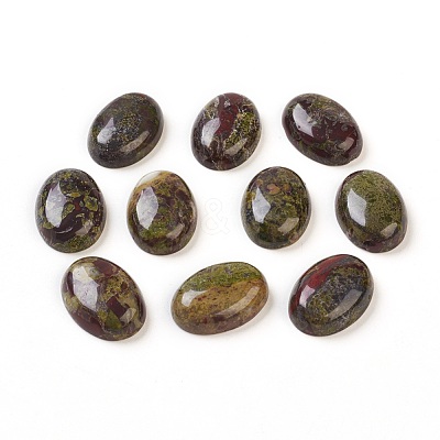 Natural Dragon Blood Stone Cabochons G-G769-04E-1