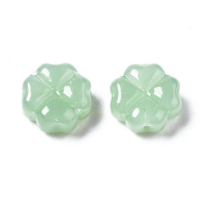 Spray Painted Glass Beads GLAA-N035-019-A02-1