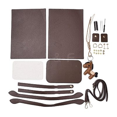DIY PU Leather Crossbody Making Kits FB-CBA9065-01-1