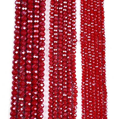 Electroplate Glass Beads Strands EGLA-A044-P6mm-A15-1