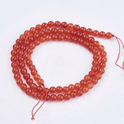 Natural White Jade Bead Strands G-R165-6mm-M2-1
