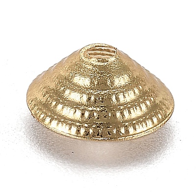 Eco-Friendly Brass Bead Cap KK-H740-09G-1