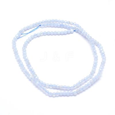 Natural Blue Lace Agate Beads Strands G-E411-12-3mm-1