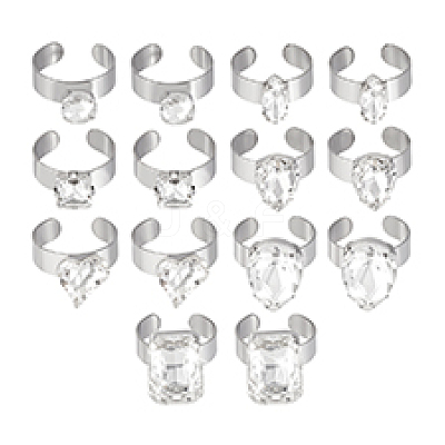 304 Stainless Steel Cuff Rings RJEW-PH01323-1