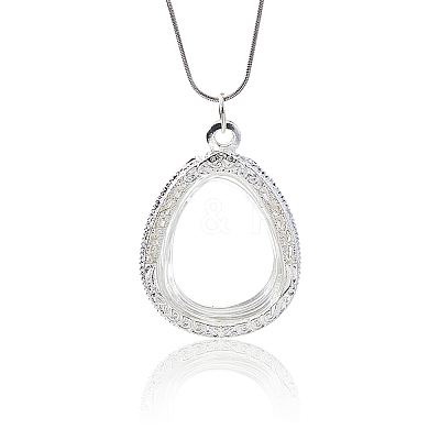 1Pc Teardrop Alloy Locket Pendants FIND-FH0017-09-1