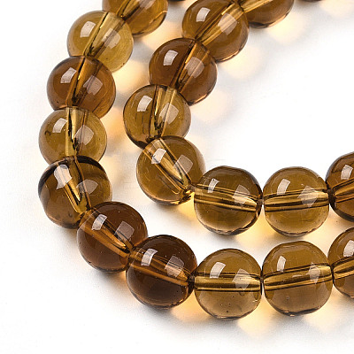 Transparent Glass Beads Strands GLAA-T032-T8mm-23-1
