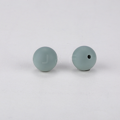 Round Silicone Focal Beads SI-JX0046A-43-1