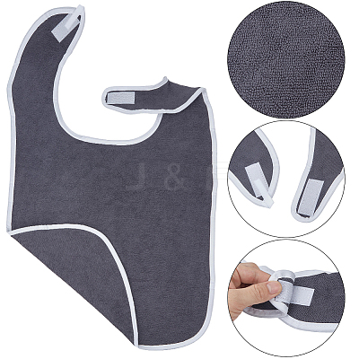Polyester Adult Bibs for Elderly Women Men AJEW-WH20070-234-1