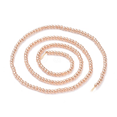 Electroplate Glass Beads Strands EGLA-K014-A-PL02-1