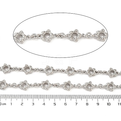 Alloy Flower Link Chains LCHA-L002-03P-1