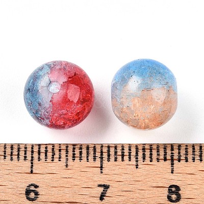 Baking Paint Imitation Jade Glass Beads DGLA-S115-10mm-MY-1