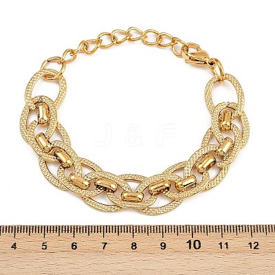 304 Stainless Steel Cable Chain Bracelets for Women BJEW-D349-01G-1