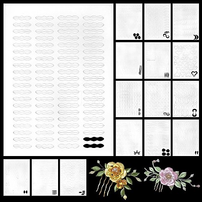 32Pcs 16 Styles Paper Ancient Hairpin for DIY Tool Material DIY-PH0023-46-1