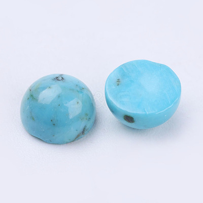 Natural Howlite Cabochons TURQ-L028-05-6mm-1