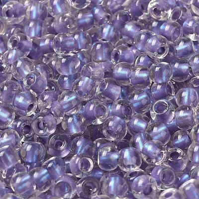 6/0 Transparent Inside Colours Glass Seed Beads SEED-P006-01A-14-1