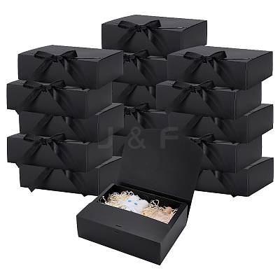 Cardboard Paper Gift Packing Boxes with Ribbon CON-WH0107-60A-1
