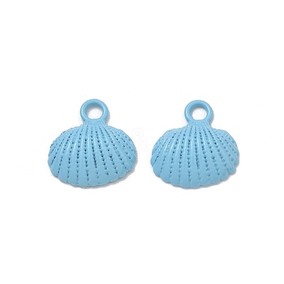 Spray Painted Alloy Pendants AL-CBA5D51-01C-1